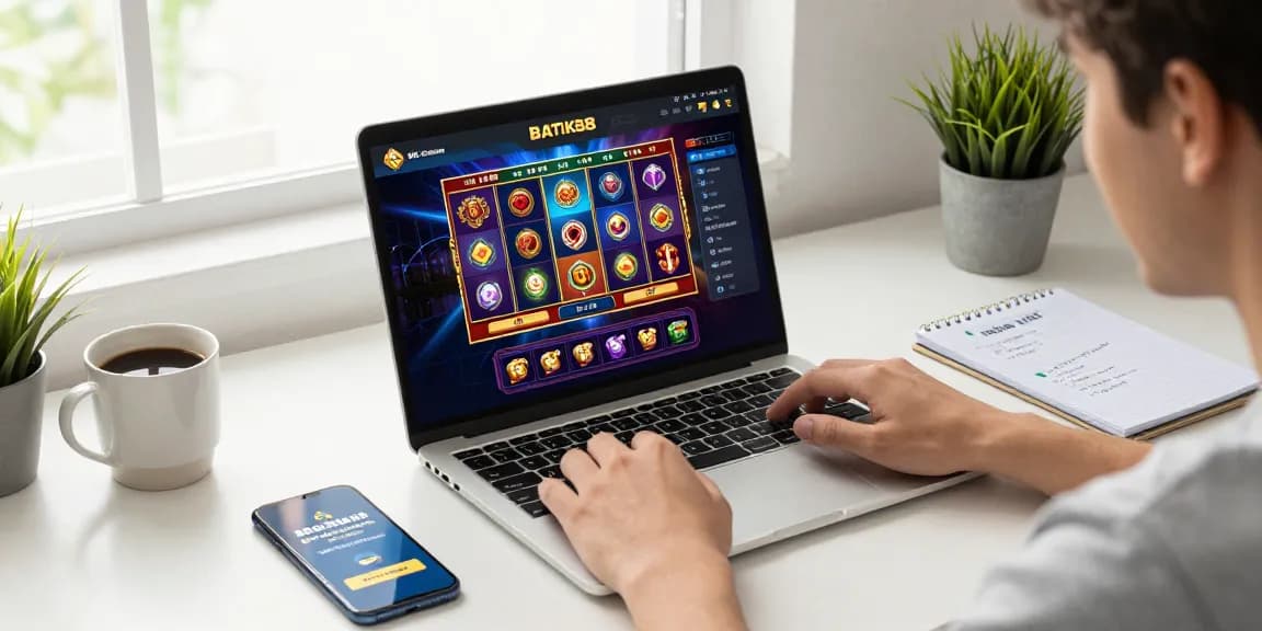 Pengguna berinteraksi dengan platform BATIK88 untuk deposit cepat dan aman.