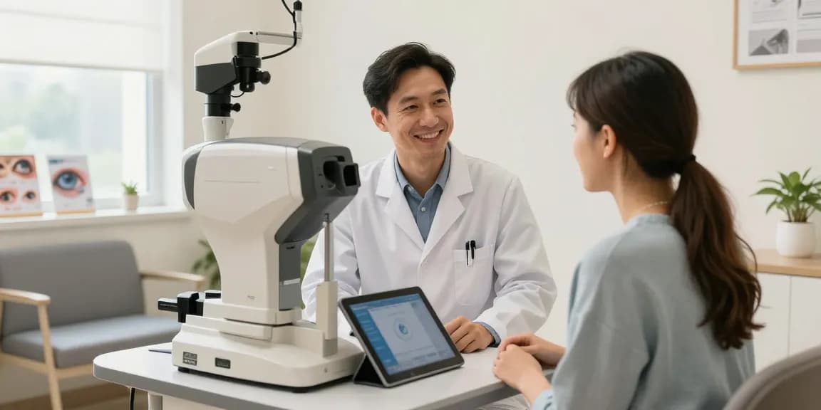 Best LASIK surgeons in Arizona discuss vision correction options in a modern clinic.