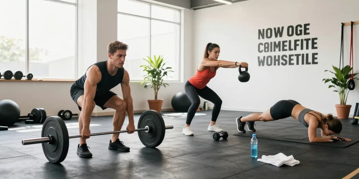 Engaging workout session at Deus Medical Shop showcasing athletes training to enhance strength and performance.