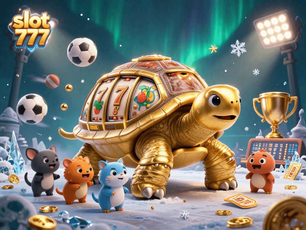 Engage in thrilling slot action with slot 777's colossal tortoise slot machine bursting with fun.