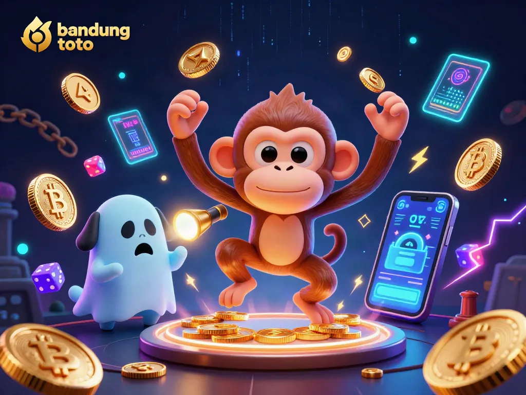 Experience the thrilling bandung toto world with playful ghostly characters in a vibrant casino scene.