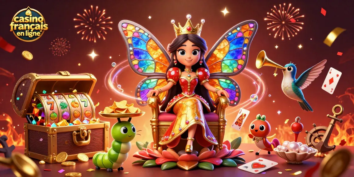 Venez découvrir le casino français en ligne où la reine des papillons en 3D vous attend avec des jeux dynamiques et des gains éclatants!