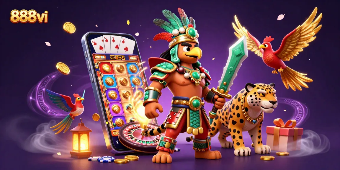 Experience thrilling slot action with 888vi, featuring interactive elements and vibrant casino visuals.