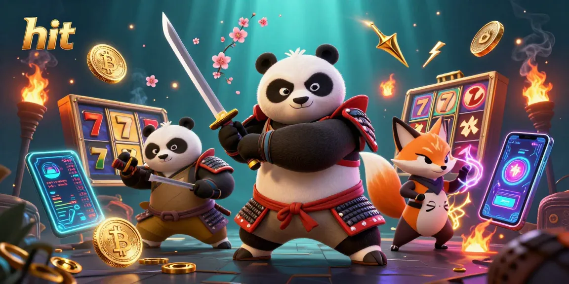 Engage in slot action with hit-themed characters amid vibrant gaming elements.