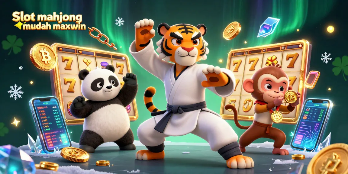 Experience thrill and excitement with Slot mahjong mudah maxwin as characters encounter epic wins.