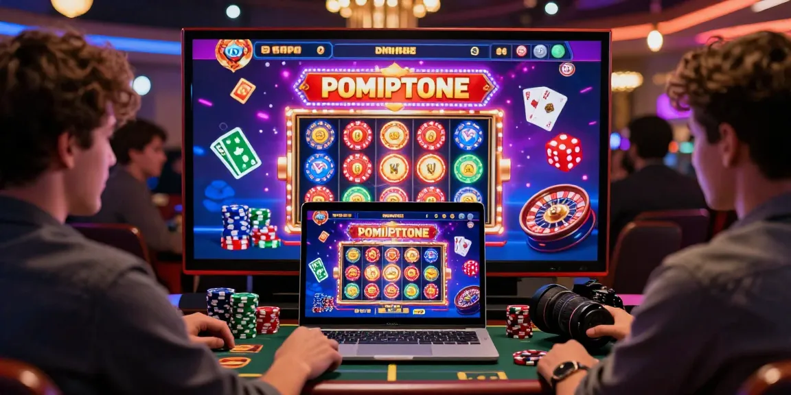 Joueur profitant d'une expérience de casino en ligne en France captivante avec des graphismes vibrants et des animations gagnantes sur un ordinateur portable.