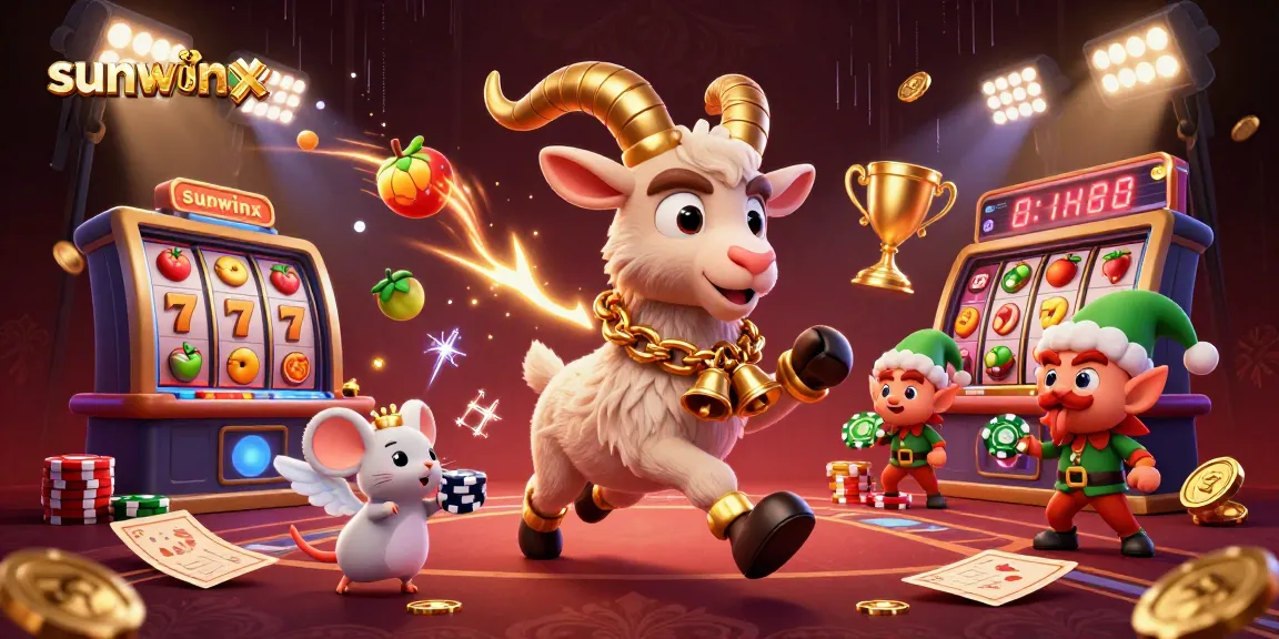 Experience sunwinx gaming with animated characters in a vibrant holiday-themed casino.