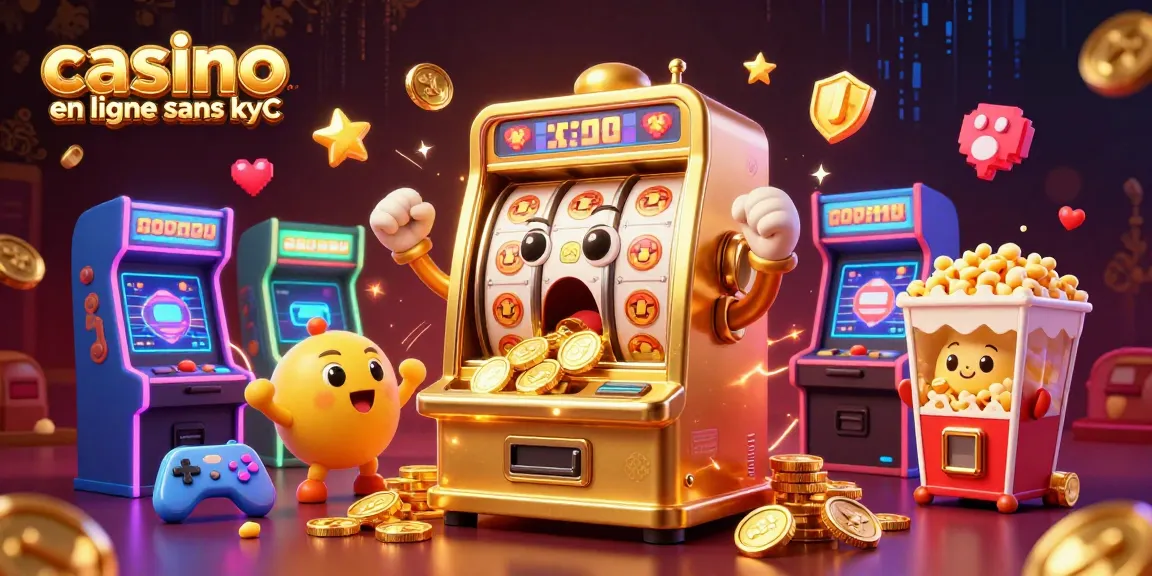 Jouer au casino en ligne sans KYC avec des machines à sous scintillantes et des éléments dynamiques.