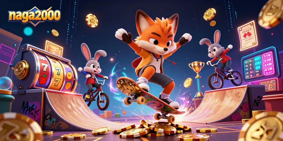 Naga2000 menghadirkan grafis slot 3D dengan karakter menarik yang melakukan trik sambil dikelilingi jackpot dan simbol keberuntungan.