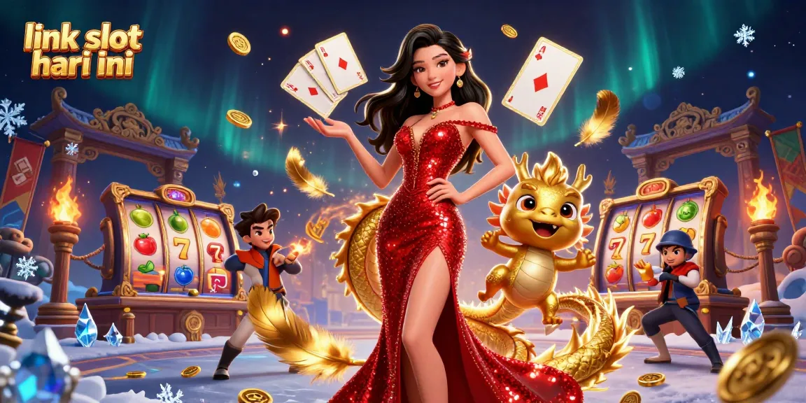 Berinteraksi dengan link slot gacor hari ini menampilkan seorang wanita Asia yang percaya diri dan elemen jackpot yang cerah.