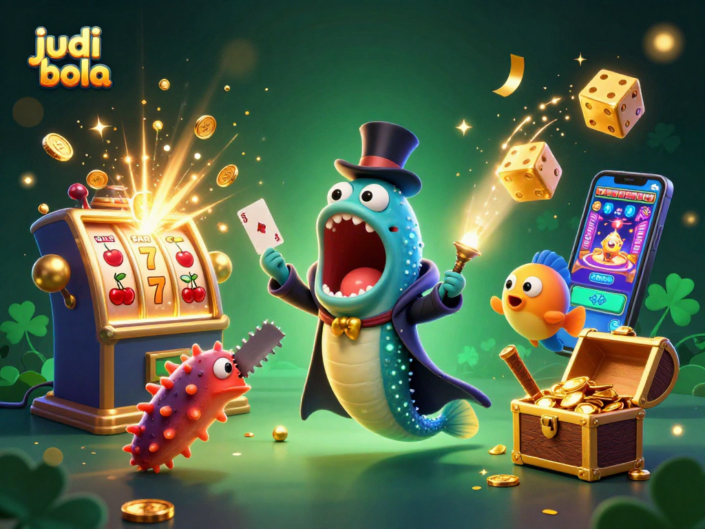 Experience thrilling judi bola action with a vibrant underwater magic scene filled with casino excitement.