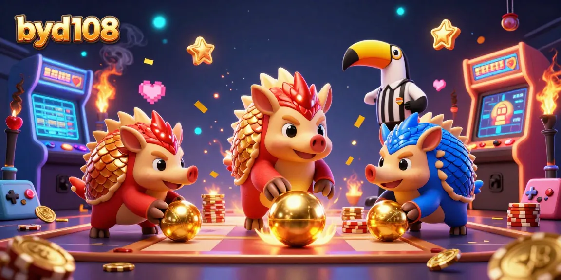 Permainan seru byd108 di dunia kasino dengan pangolin dan banyak chip poker.