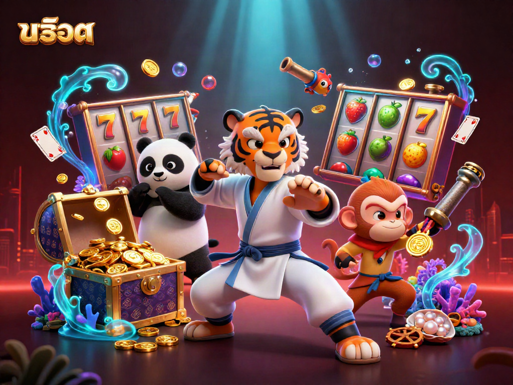 Engage with excitement in slots สล็อต through dynamic 3D action featuring cartoon tiger master.
