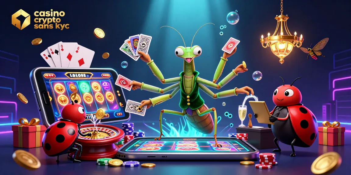 Jouer intensément au casino crypto sans KYC avec des personnages de dessins animés colorés dans une scène dynamique.