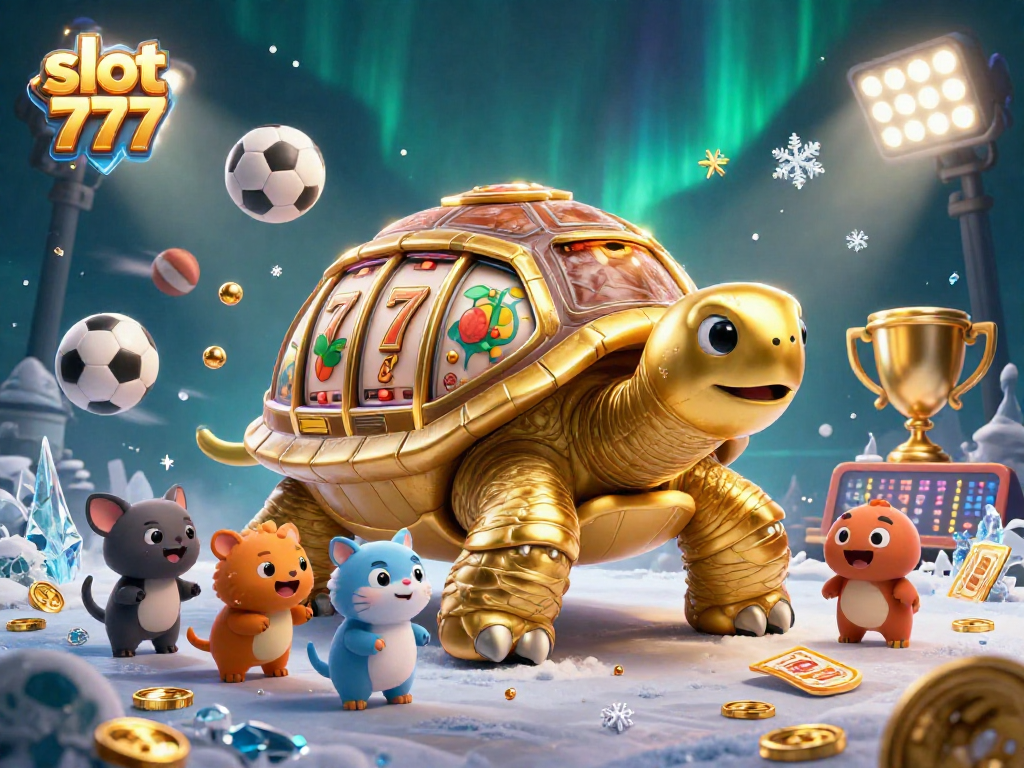 Engage in thrilling slot action with slot 777's colossal tortoise slot machine bursting with fun.