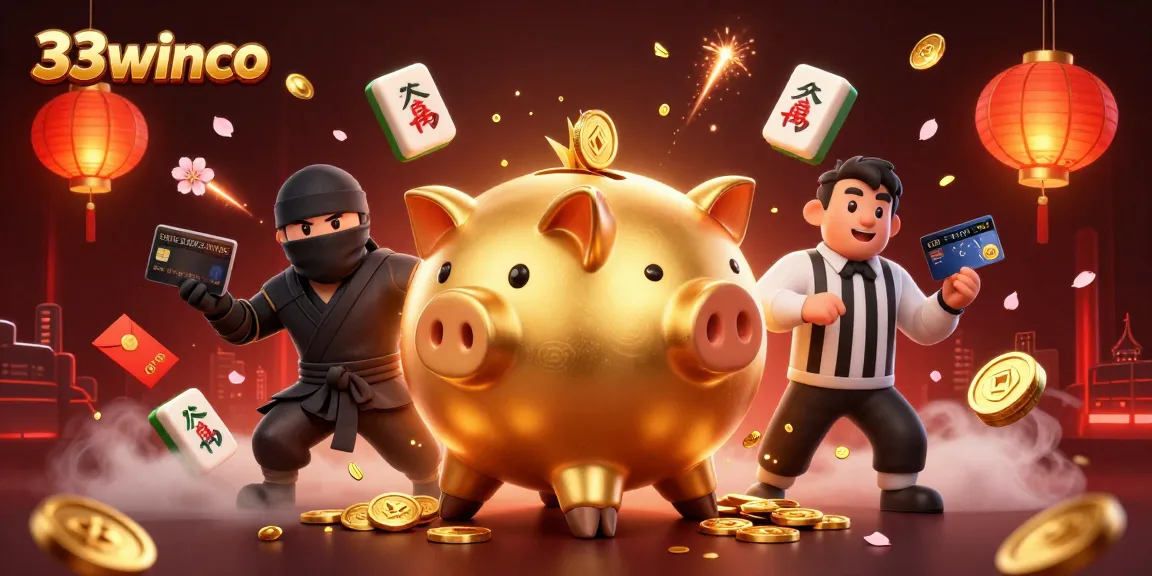 Engage in thrilling gameplay with 33winco’s exciting characters in dynamic casino action, surrounded by vibrant game elements.