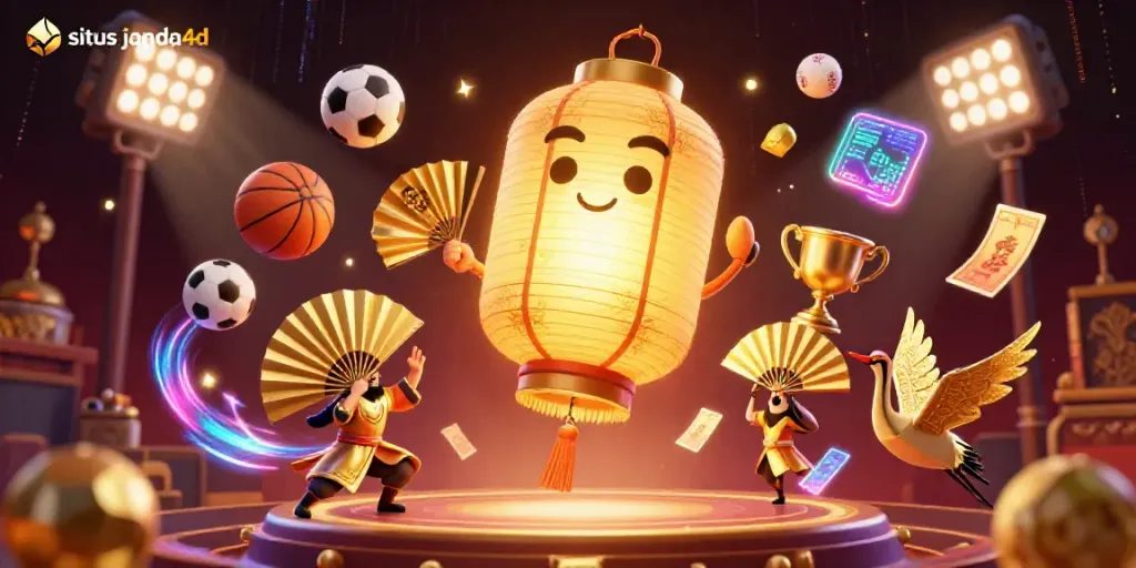 Mainkan pengalaman gaming situs janda4d dengan simbol keberuntungan dan elemen kasino yang kaya.
