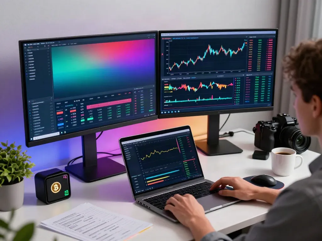 Real-time forex data API analysis in a modern trading workspace, showcasing charts and technical indicators