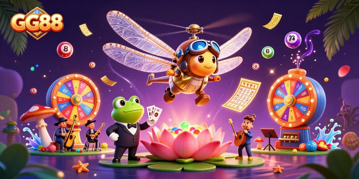 Experience the excitement at GG88 with dynamic game elements and vibrant casino characters.