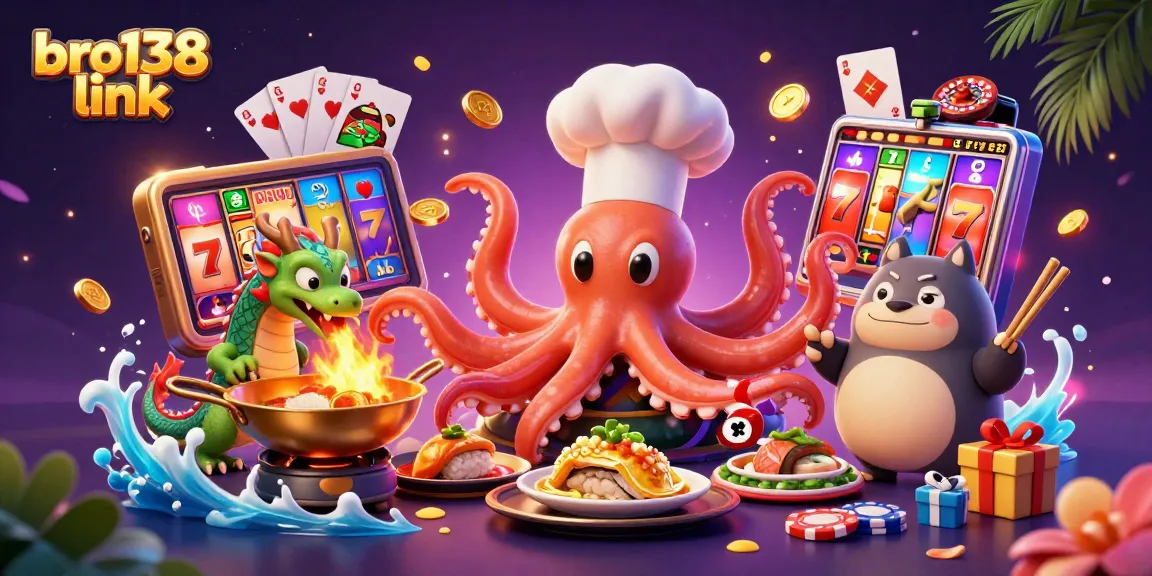 Enjoy the thrill of bro138 link with vibrant slots, golden jackpots, and a lively 3D casino scene.