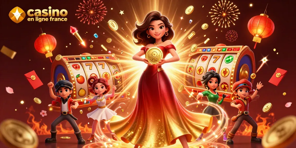 Experience the excitement at casino en ligne france attending a jackpot celebration with vibrant games and symbols.