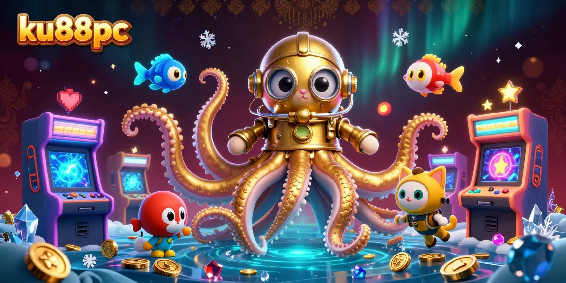 Experience the thrill of ku88pc with a dynamic underwater casino scene filled with colorful elements.