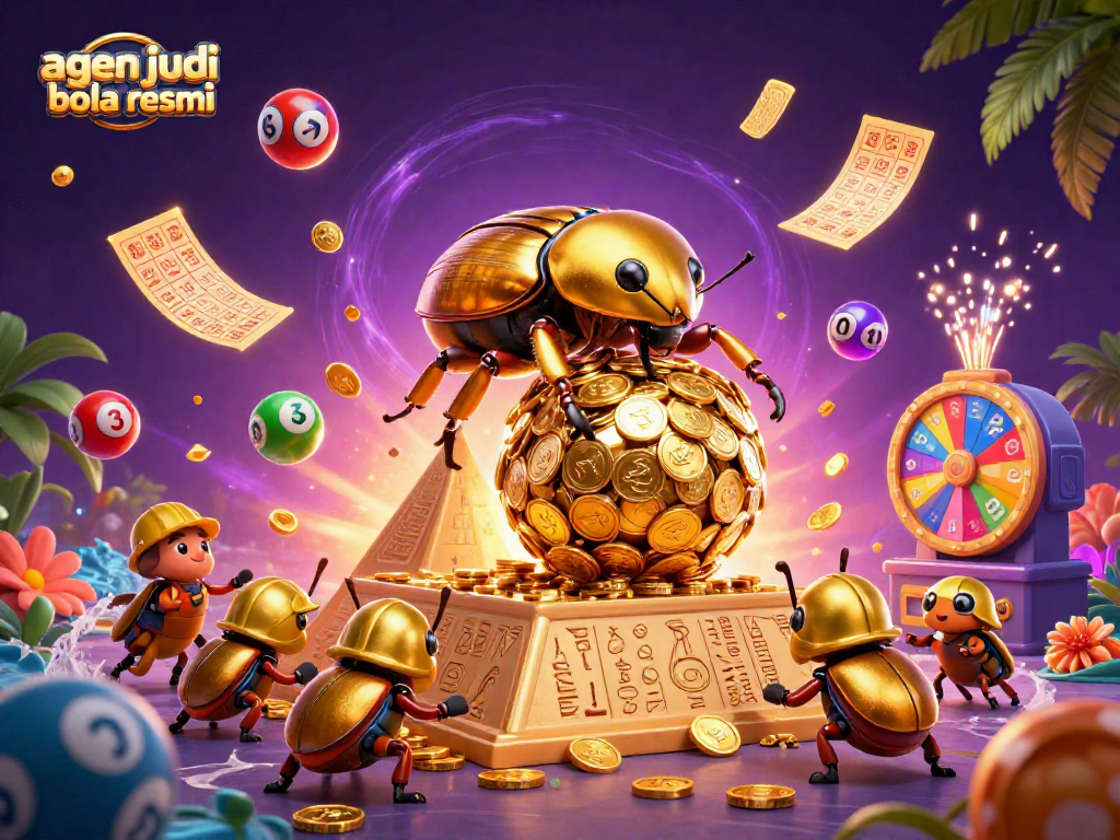 Engage in thrilling apuestas with agen judi bola resmi amidst a vibrant, dynamic casino scene.