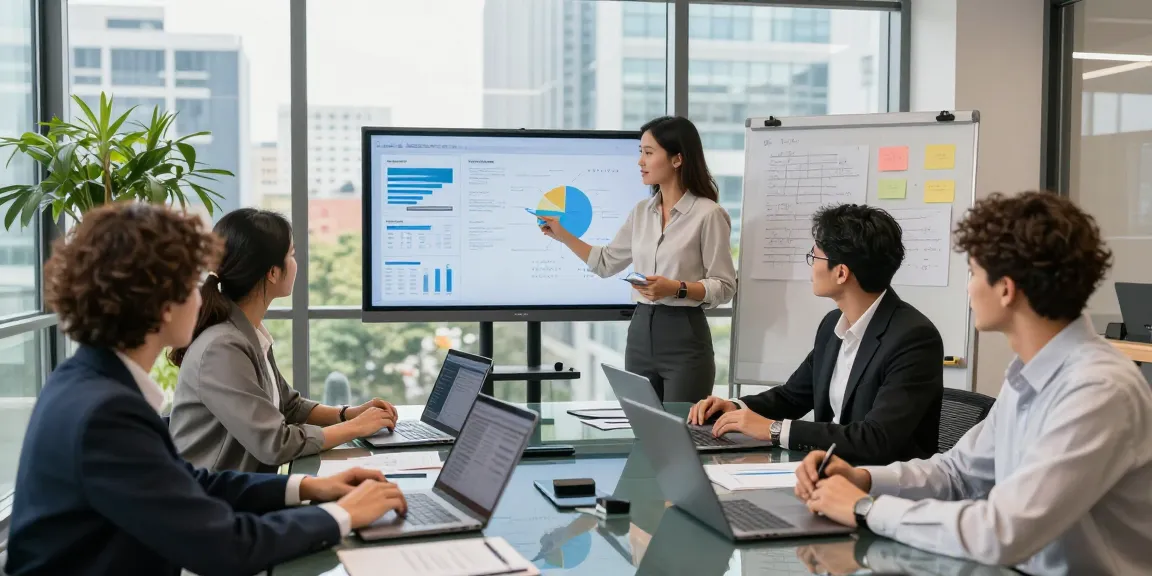Team collaborating on strategy with Third Eye Capital data insights in a modern office